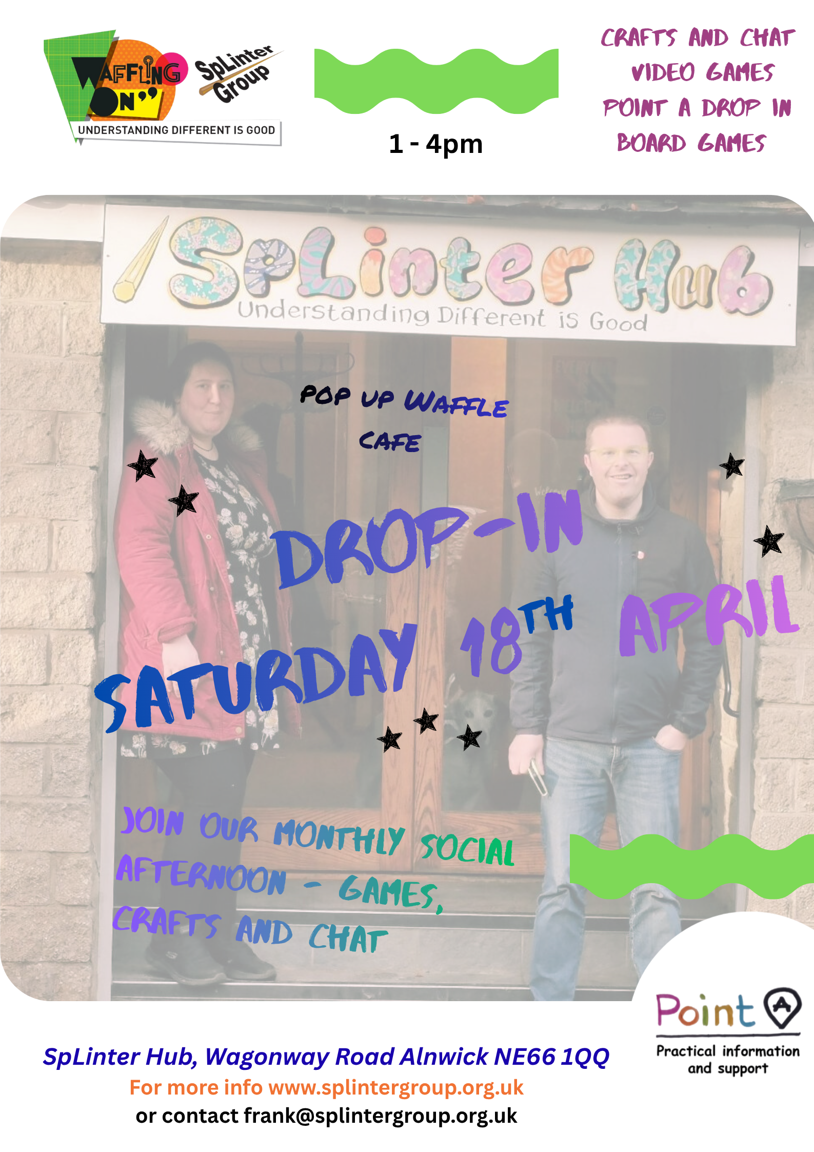 Our First Crafty and Gaming Drop-in at the SpLinter hub!